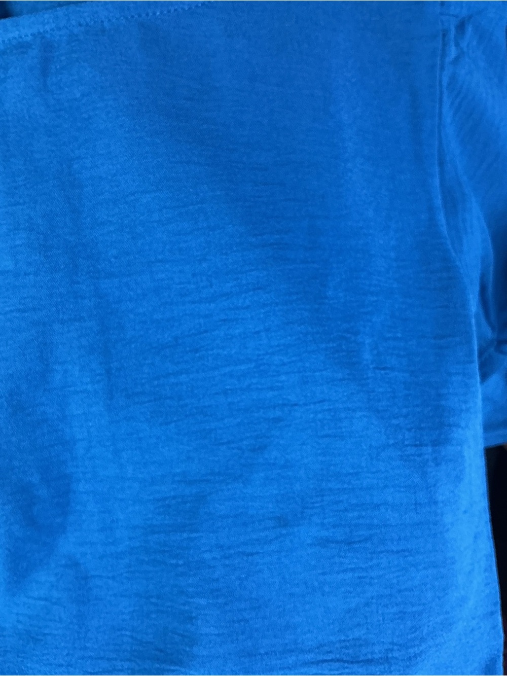 ⭐ Blue Ruffle Sleeve Blouse Flowy Lightweight Casual Chic Top - Picture 7 of 10